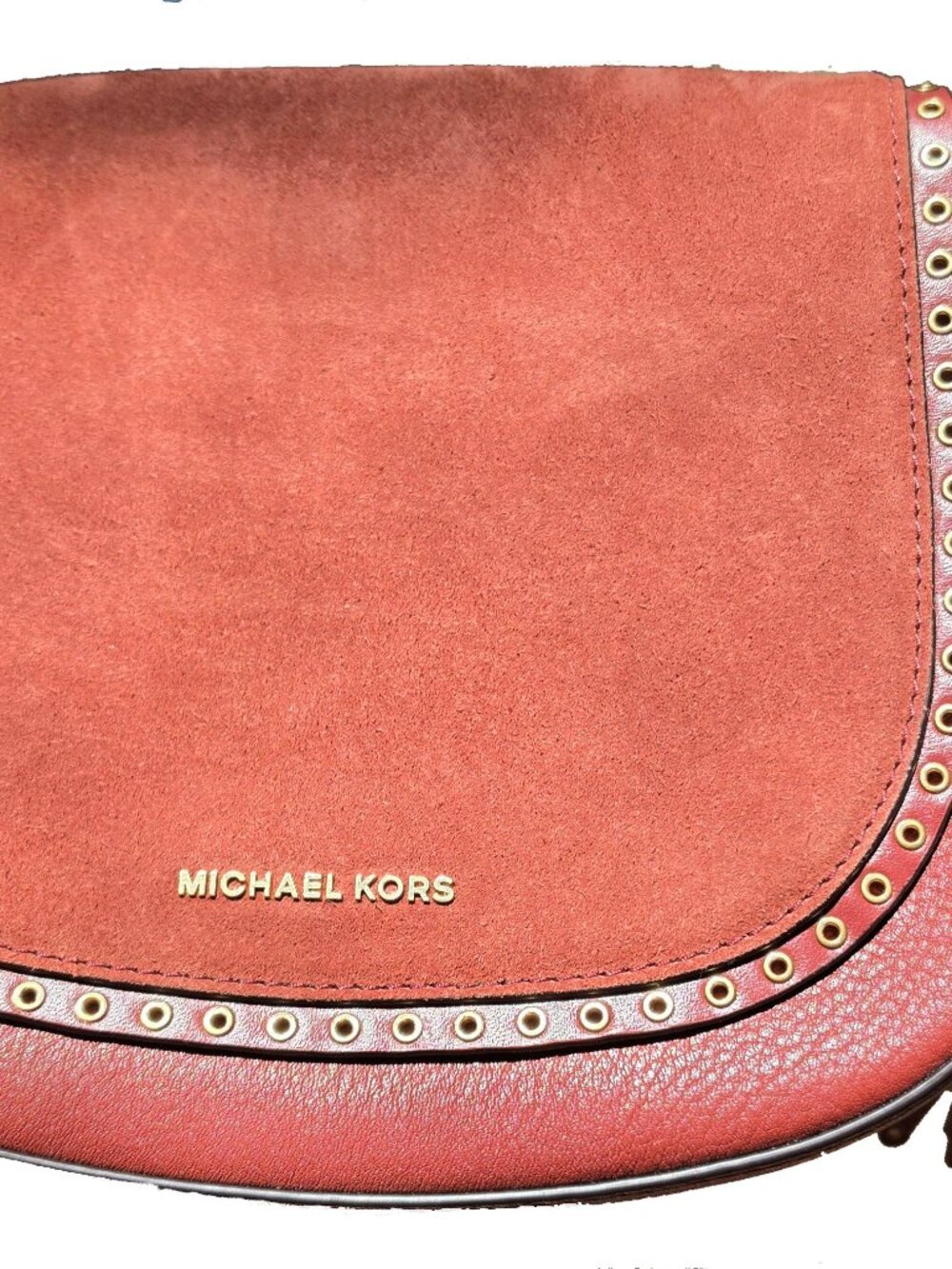 Michael Kors Brooklyn Studded Suede Crossbody inc. dust bag - new w/o tags. - Picture 2 of 4